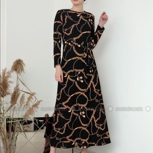 Black- golden tone-dresses